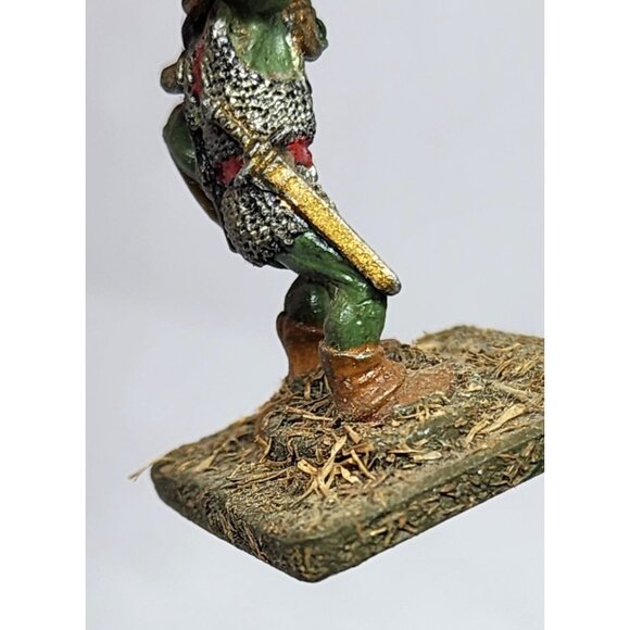 Hand-Painted Goblin Spearman Miniature On Textured Base For Tabletop Games - Picture 13 of 15